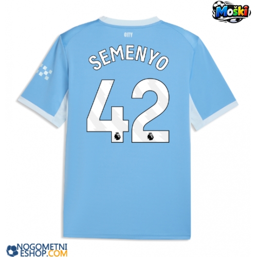 Moški Nogometni dresi Manchester City Antoine Semenyo #42 Domači 2026-27 Kratek Rokav